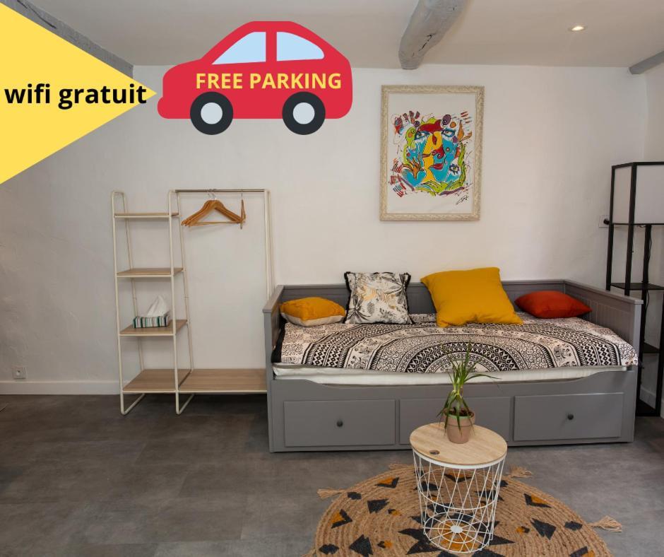 Appartement studio cosy dans centre historique avec parking à Grasse Extérieur photo